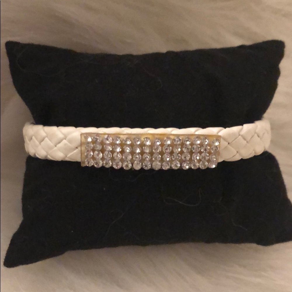 White Rhinestone Bracelet